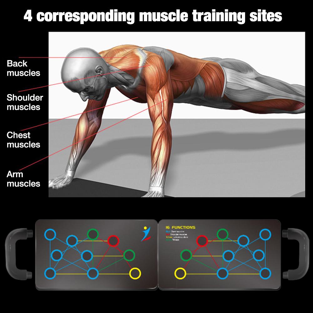 16-in-1 Foldable Push-Up Training Board